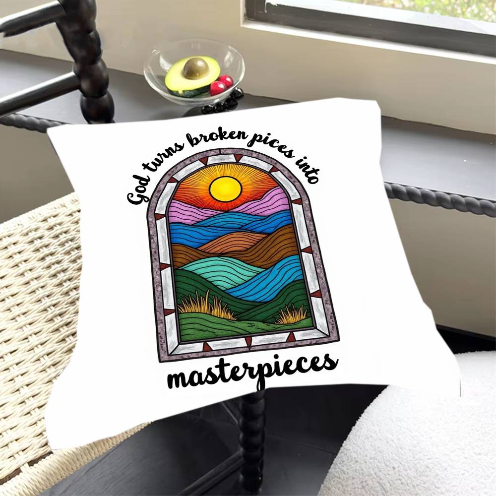 American Classic Graffiti Square Cushions Suitable for Use In Guesthouses Bedrooms Living Rooms Sofas and When Traveling