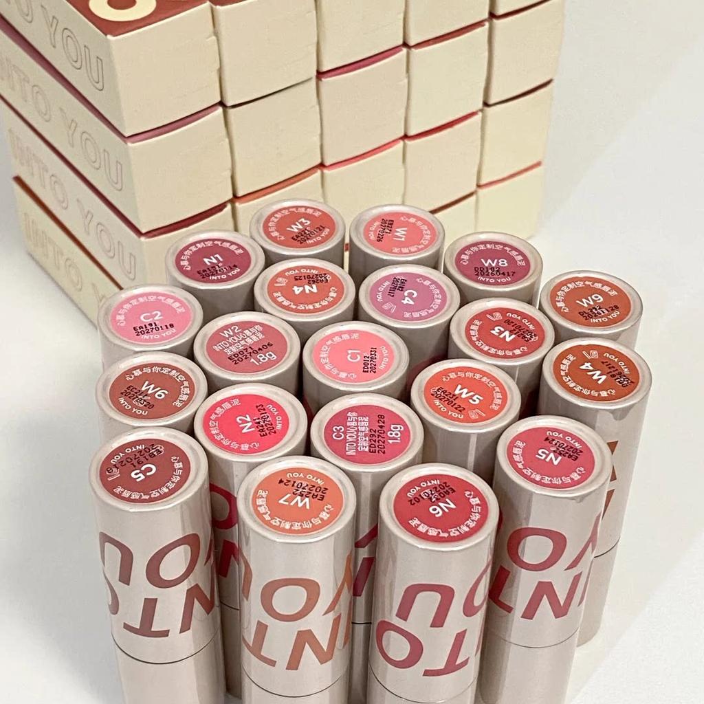 In-Stock Area into You Air Lip Mud Third Generation Matte Soft Mist Lip Glaze Low Saturation Intoyou