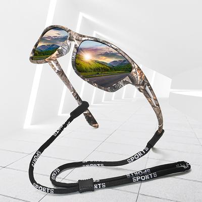 With Chain Fashion Sports Sunglasses Men Women Fishing Driving Hiking Cycling Climbing Skiing Sun Glasses UV400 Eyewear