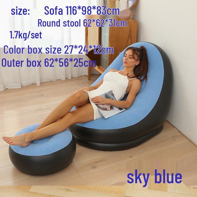 Inflatable Lounger Reclining Chair – Perfect for Home, Balcony, or Leisure Naps.