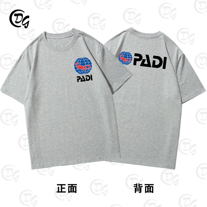 

2025 PADI Международная ассоциация профессиональных инструкторов по дайвингу Дайверы Футболка с коротким рукавом Одежда Лето Рекреационный 4XL