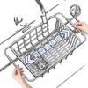 Stainless Steel Telescopic Dish Drying Rack and Sink Vegetable Washer