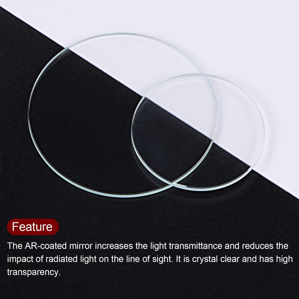 Uxcell AR Coated Watch Lenses, Round Flat Mineral Watch Crystal Glass, 30mm X 1.5mm, Pack of 3