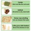 Cat Toys Silvervine Chew Stick Polygonum Kitty Raffia Grass Pet Supplies Cleaning Teeth Stick Pet Bite Hemp Rope Cat Toy
