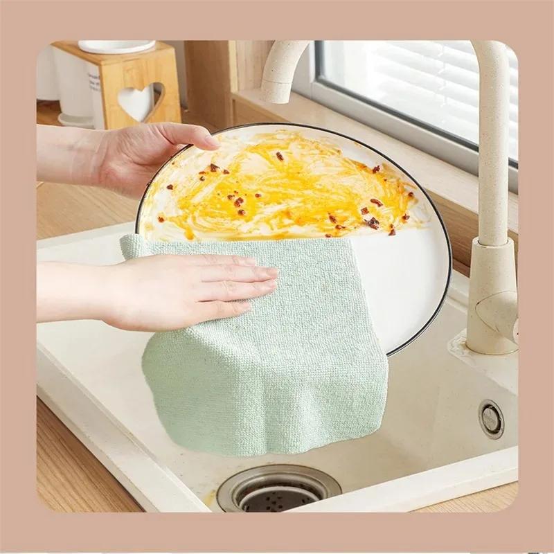 20pcs/box Disposable Kitchen Soft Hand Towel Reusable Oil Absorbent Kitchen Cleaning Cloth Extractable Sanitary Durable Napkin
