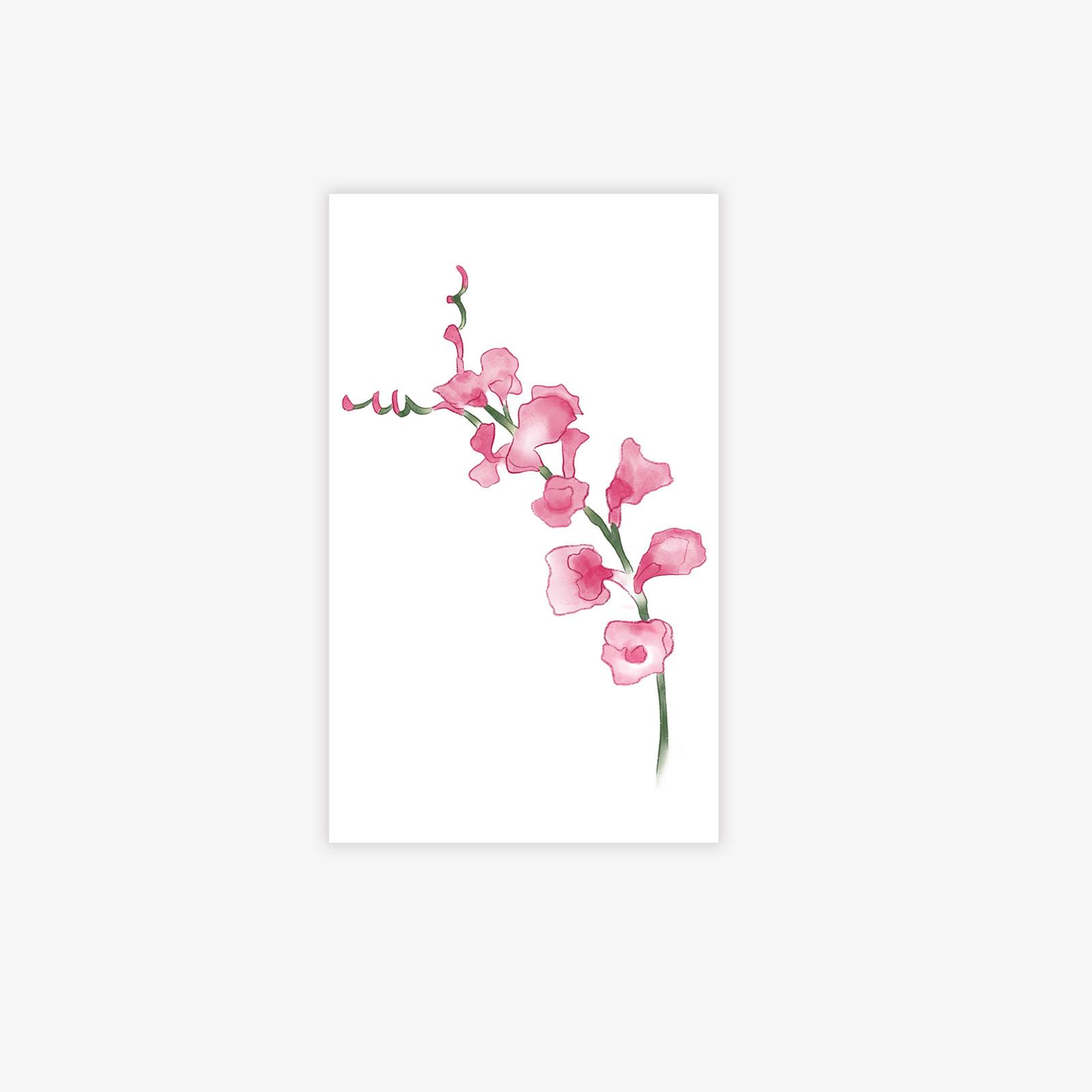 

National Style Freehand Crabapple Collarbone Tattoo Sticker, Waterproof And Long-Lasting, Gentle Girlish Shoulder Flower Sticker 9*15CM