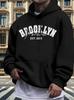 Casual Print Fleece Hoodie Sweatshirt Is Suitable for Autumn And Winter.