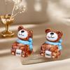 1/3Sets Miniature Dollhouse Porcelain Bear Cookie And Candy Jars Ornaments For Diy Doll Kitchen Party Decoration Accessories