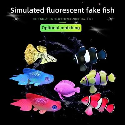 Aquarium Decoration Mini Simulation Artificial Lionfish Fish Tank Landscape Silicone Decorate Floating Aquarium Accessories