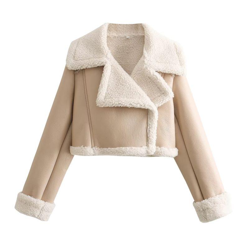 Fashion Kaslead Lapel Short Jacket Outwear