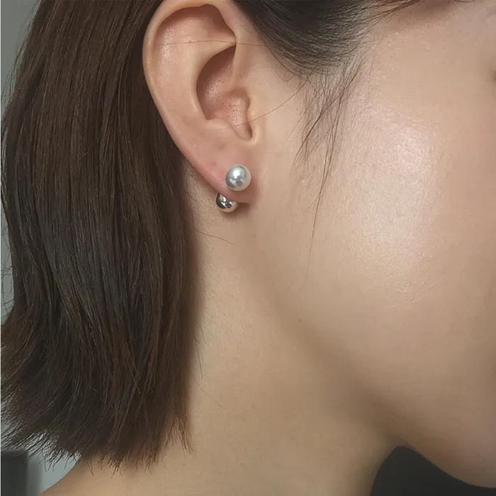 Two Way Pearl Earring