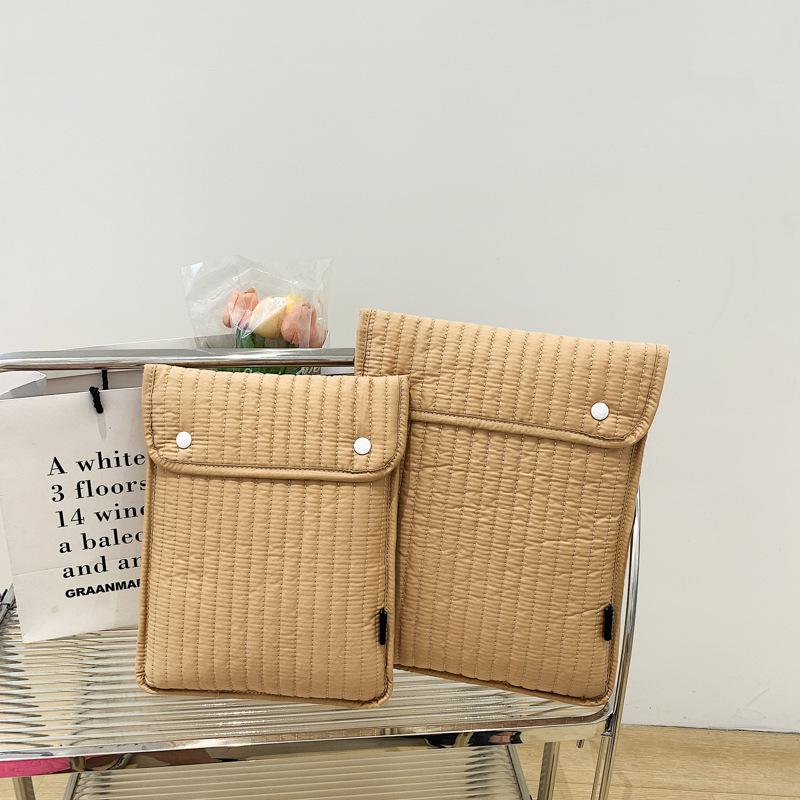 TS JYL laptop bag,Korean INS Envelope Embroidery Sleeve Macaron Color Tablet Laptop Bag