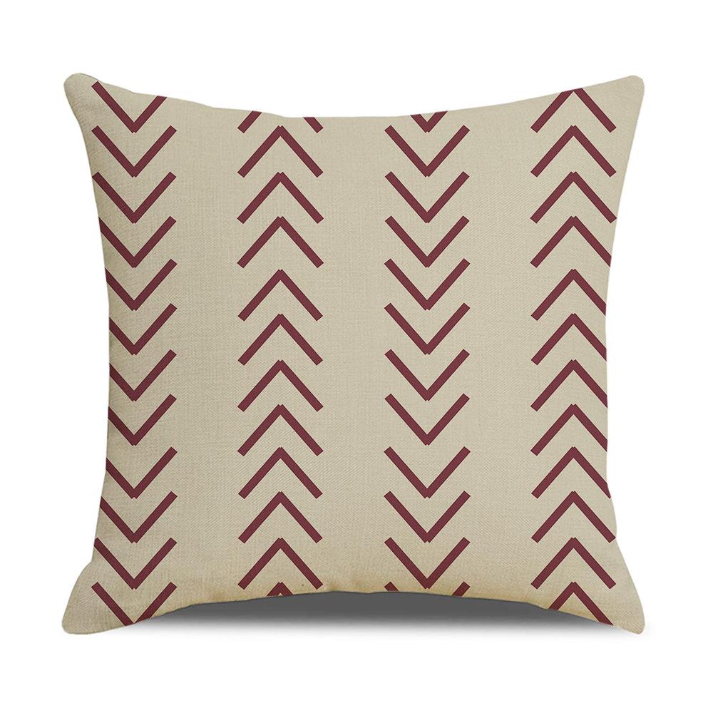 Nuova Copricuscino Decorativo Nordic Moderno Semplice in Lino Copricuscino per Divano con Motivo Geometrico