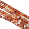 8x12mm Natural Red Striped Agate Cylinder Tube Beads for DIY Jewelry