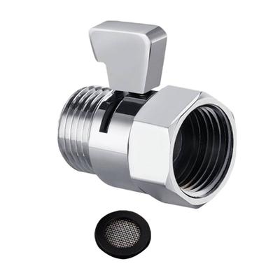 Bathroom Water Control Brass Shower Head Valve Easy Installation Robust Brass Construction Bathroom Water Flow Control