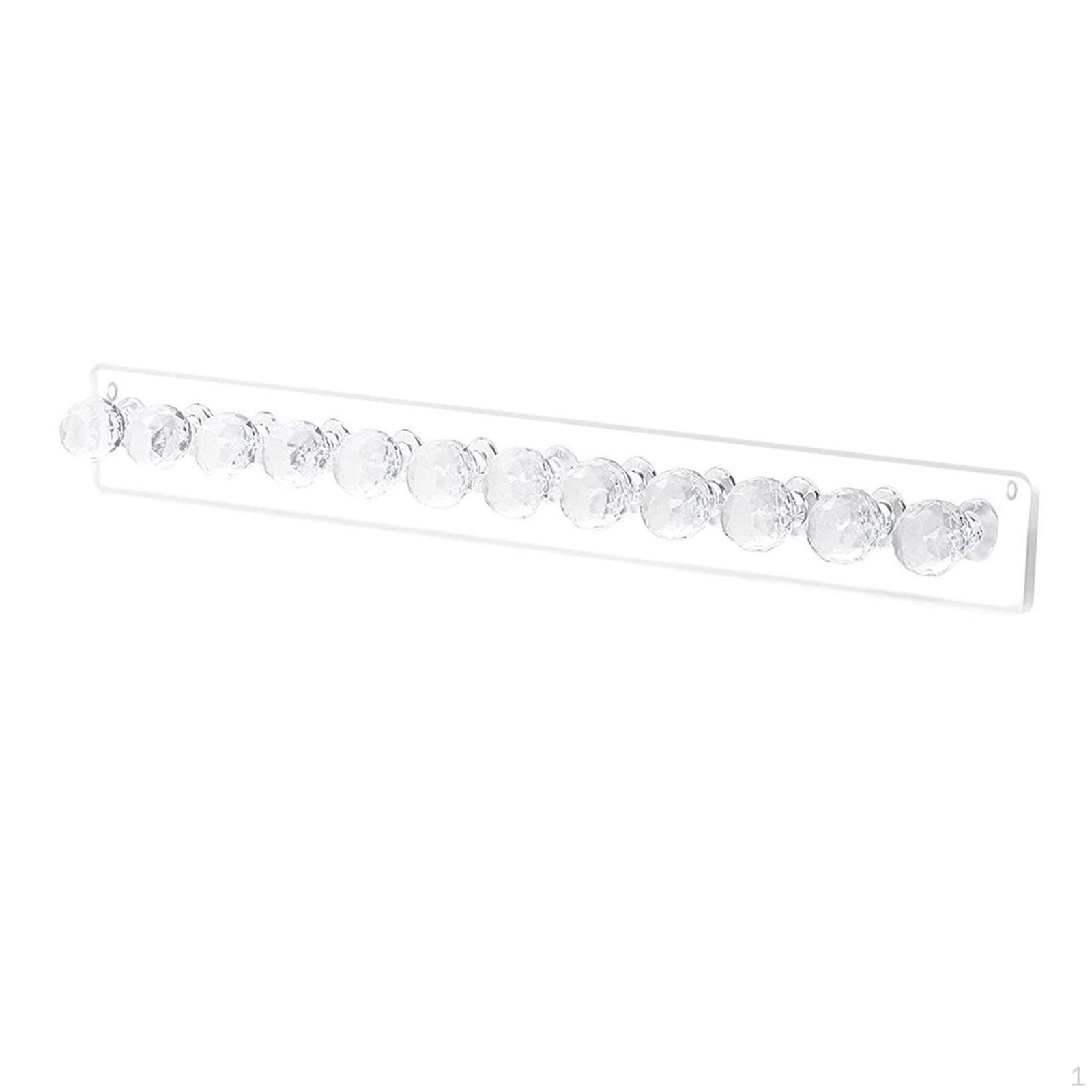 Acrylic Jewerly Storage Rack Wall Hanging with 12 Hooks Jewelry for Living Room Bedroom