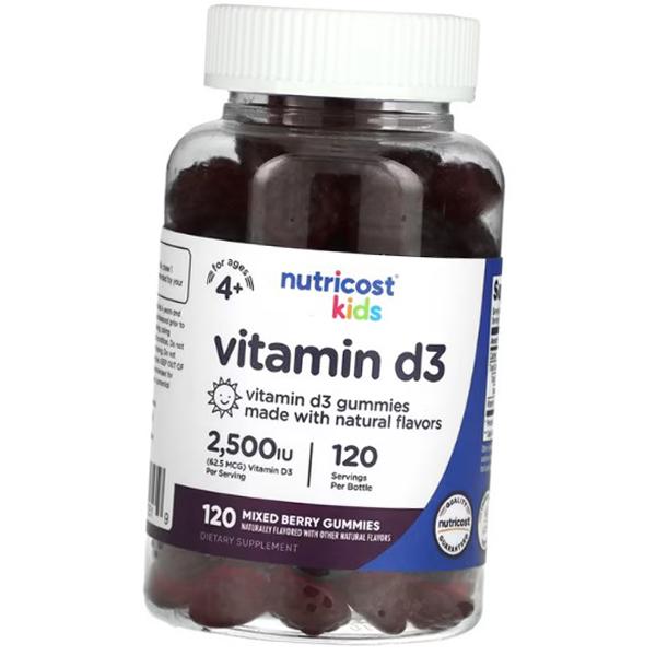 Vitamin D3 for Children, Kids Vitamin D3 2500, Nutricost 120 Tablets Berry Mix (36647056)
