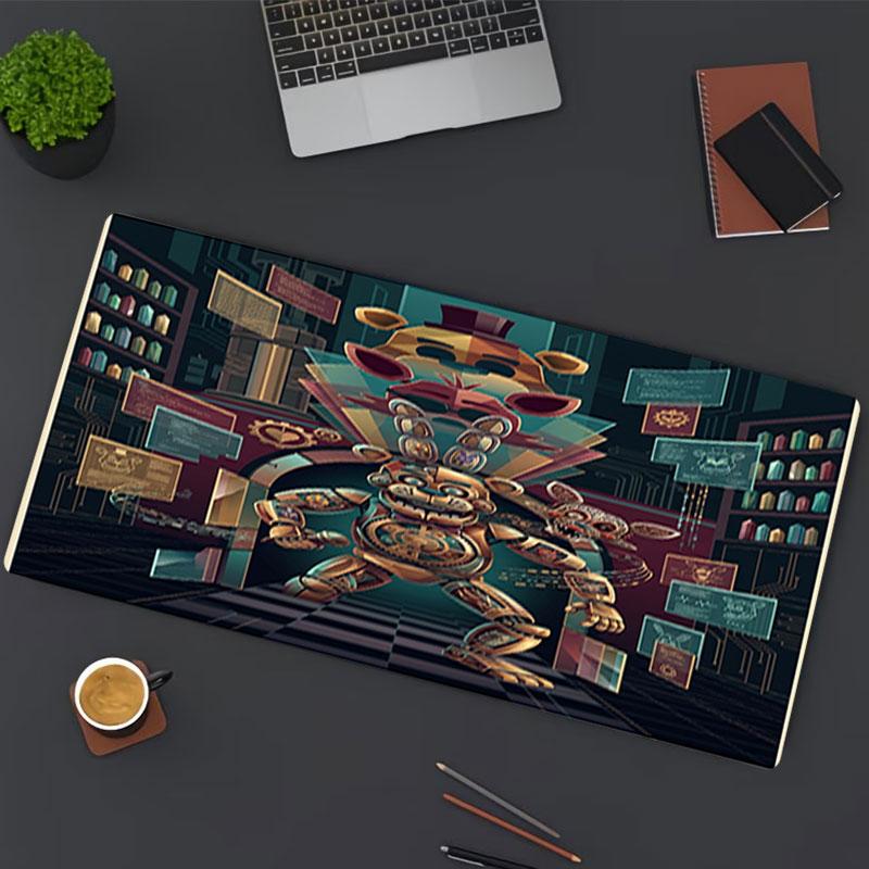 Podložka pod myš s potiskem Five Nights at Freddy's, pro podložku pod klávesnici, podložka pod notebook PC pro kancelářské použití doma, dekorace stolu, perfektní dárek k narozeninám pro hráče