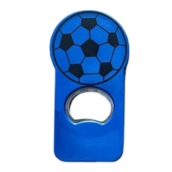 Soccer Bottle Opener with Magnet, Plastic Beer Cap Remover for Refrigerator, Football Shaped Fridge Magnet Opener for Home Bar Party, Gift for Fans