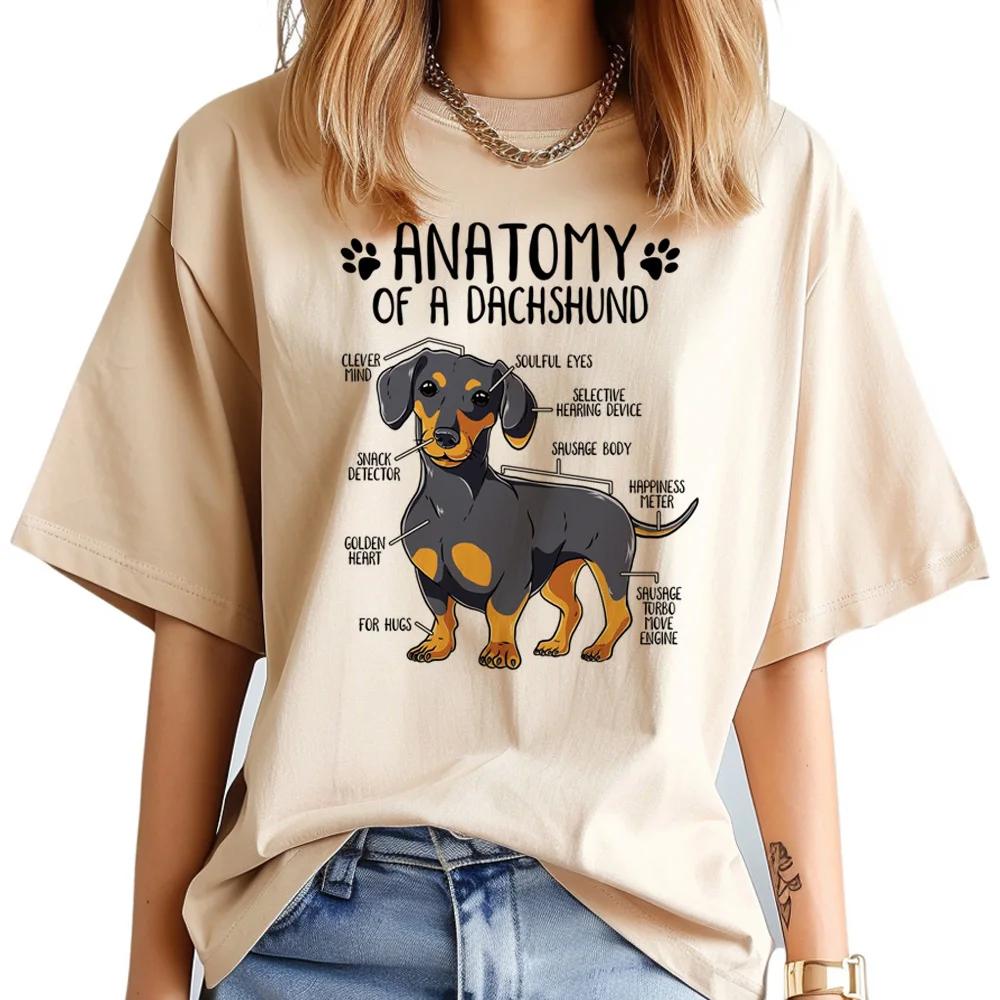Dachshund Dog Printed Summer T Shirts Graphic Casual Streetwear Short Sleeve Creative Comfoetable Soft Summer T-shirt