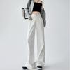 High Waist Wide Leg Denim Pants Women's Spring 2025 New Style Slimming Drapey Loose Floor-Length Narrow Straight Cut Trousers
