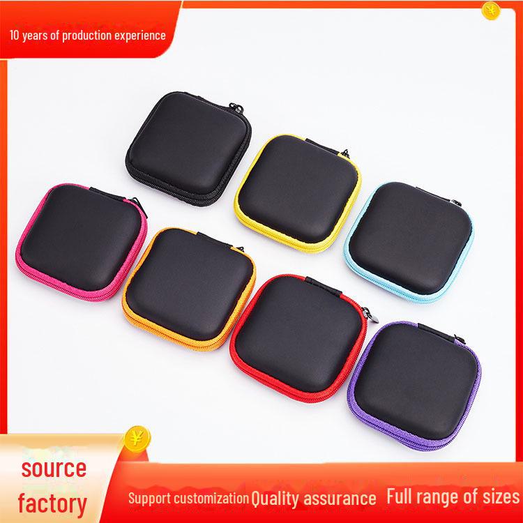 

Компактный многофункциональный чехол для хранения наушников и кабеля red красный