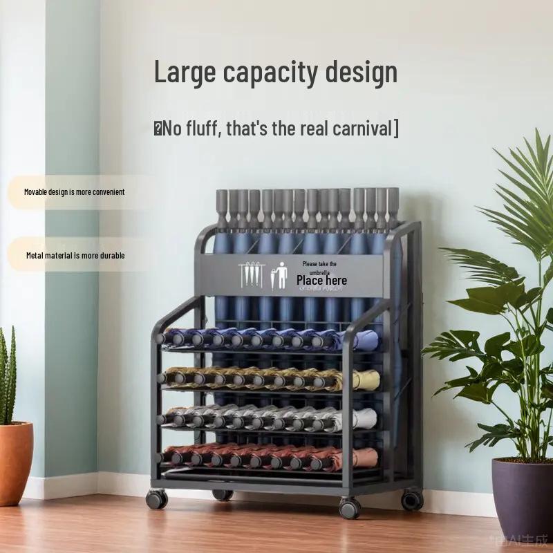 Коммерческая сушилка для зонтов большой вместимости для офисов отелей классных комнат и прихожих White Small 30 umbrellas 8330₽