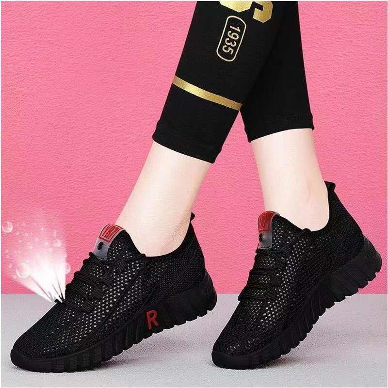 

Old Beijing cloth shoes light and breathable Korean version mesh women s square dance wear spring and summer mesh shoes fashionablemother sports shoes 40