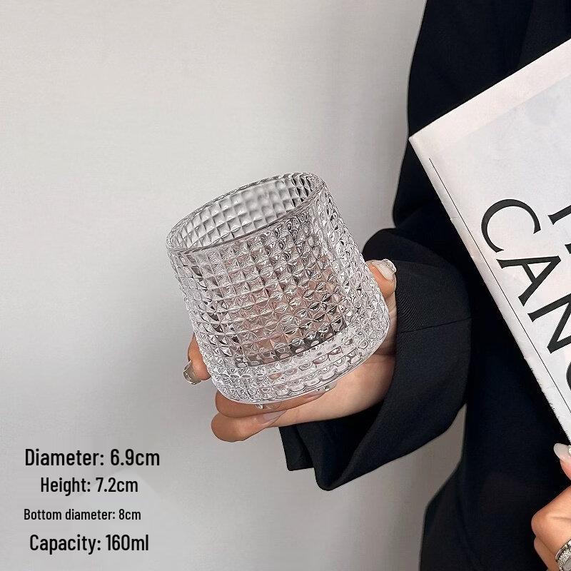 

ZISIZ Стеклянная кофейная и чайная чашка в винтажном стиле