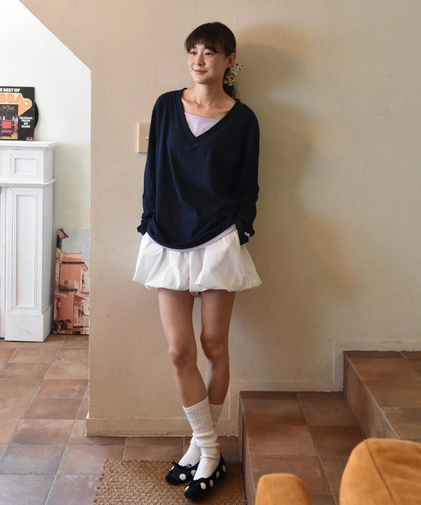 Sayu Pure Layered T-Shirt Navy