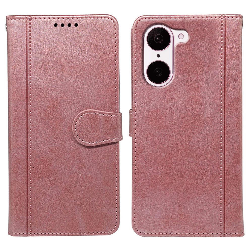 For OnePlus Nord CE5 5G/Ace 5 Racing 5G Case Calf Texture Leather Stand Book Style Phone Cover