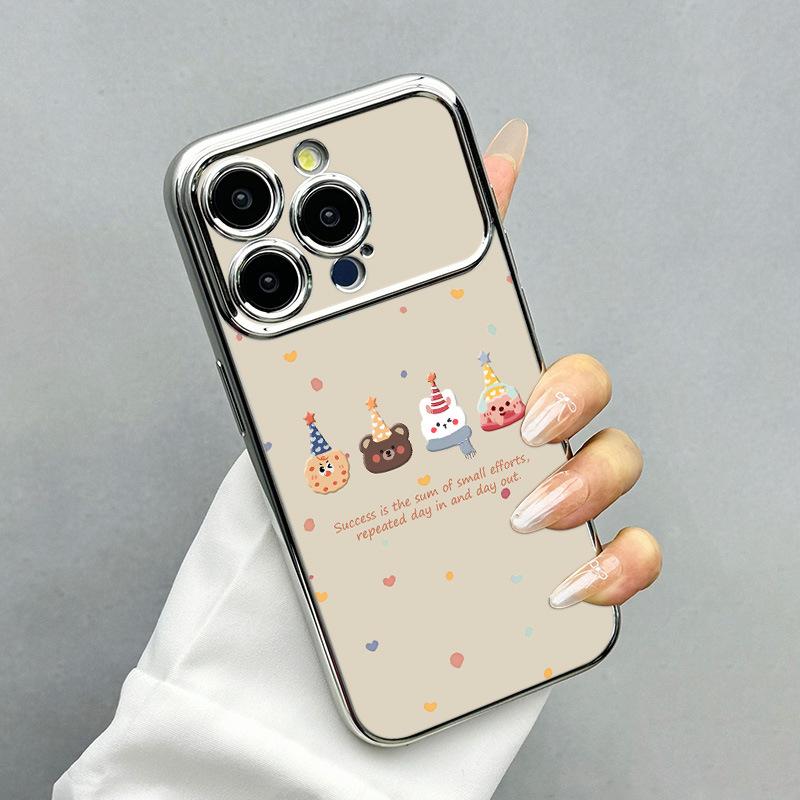 Applicable to Apple 11promax new ins mobile phone case iPhone11pro cute little animal electroplating 11/1