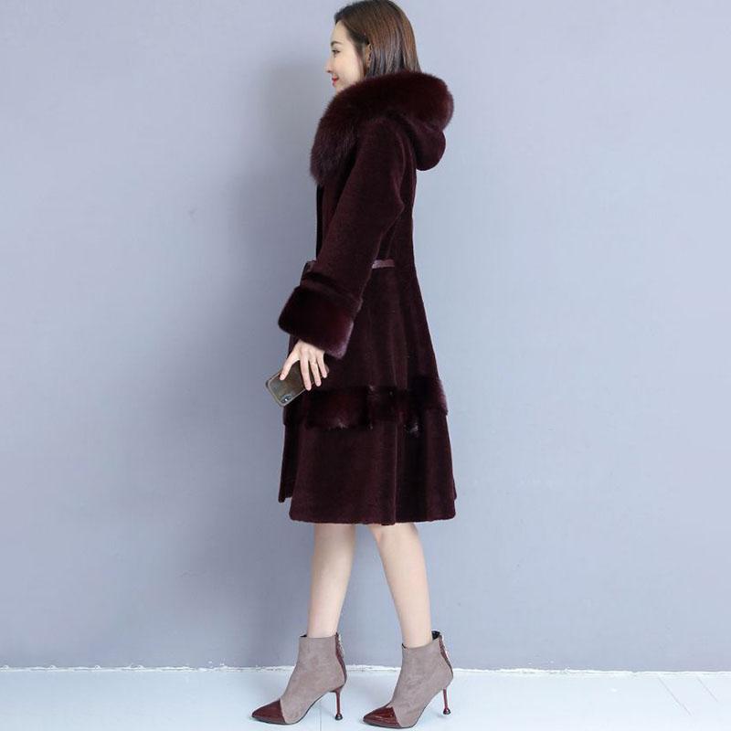 Long Sleeve Warmth Windbreaker Large Size Woolen Coat Spring and Autumn Large Size Woman's Clothing