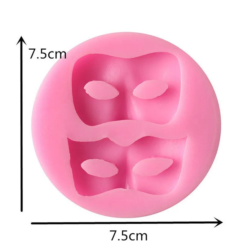 3D Mask Silicone Fondant Mould Cake Decorating Chocolate Baking Molds Sugar Craft LS