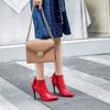 High Heel Pointed Short Boots Large Size Boots, Extra Large Size Women's Boots Naked Boots