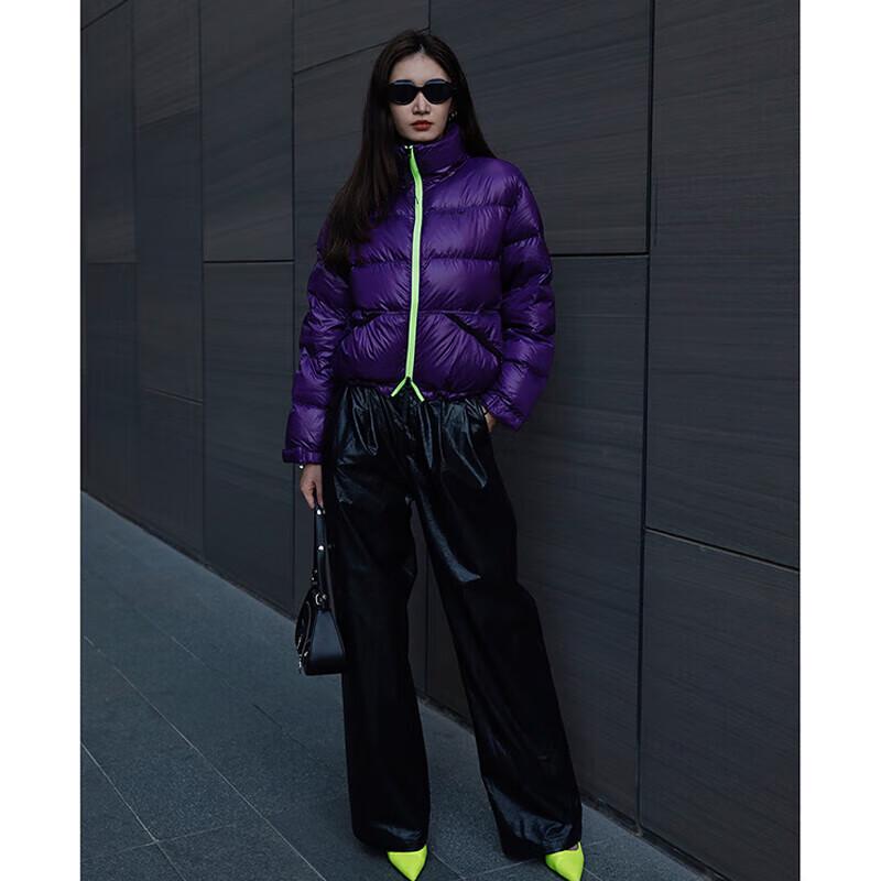 JINYUJIE Women's Short Stand Collar Puffer Down Jacket