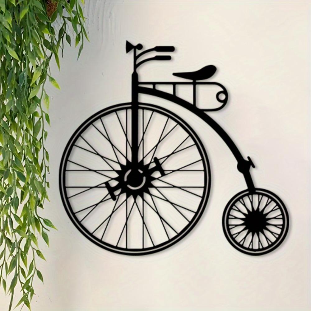 1 Stück Vintage Fahrrad Metall Wandkunst Rostfreies Eisen Dekor Zuhause Büro Retro Geschenk