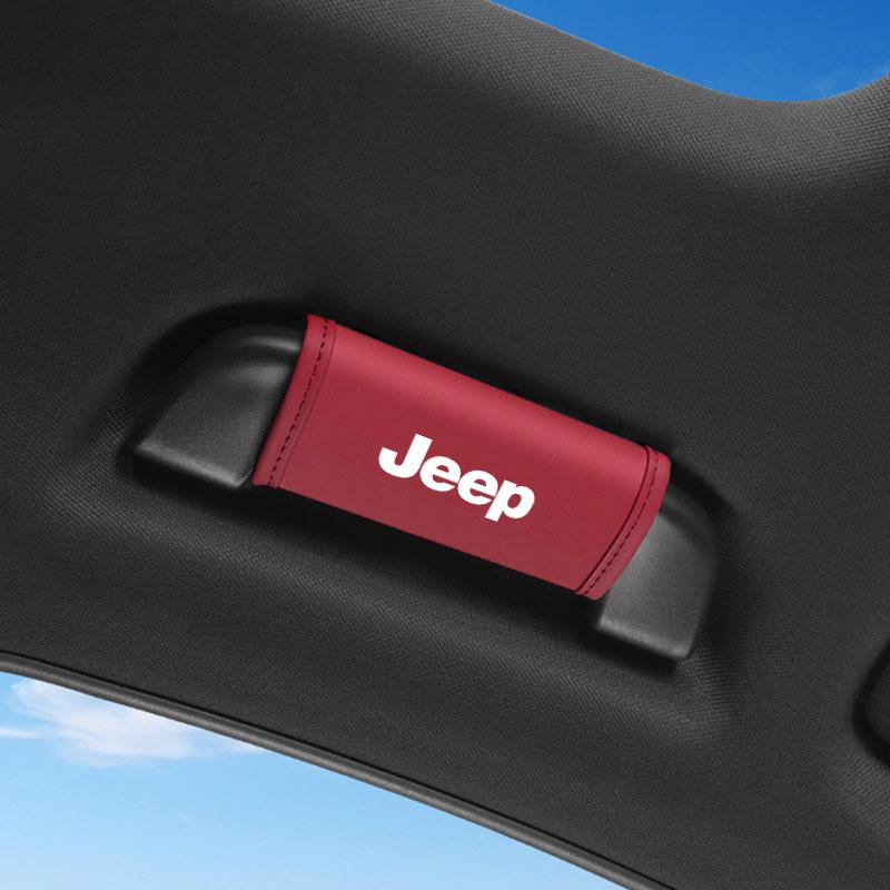 Car Interior Roof Handle Protection Cover Auto Door Pull Hand Brake Handle For JEEP Grand Cherokee WK WK2 KJ KK KL Commander XK Renegade