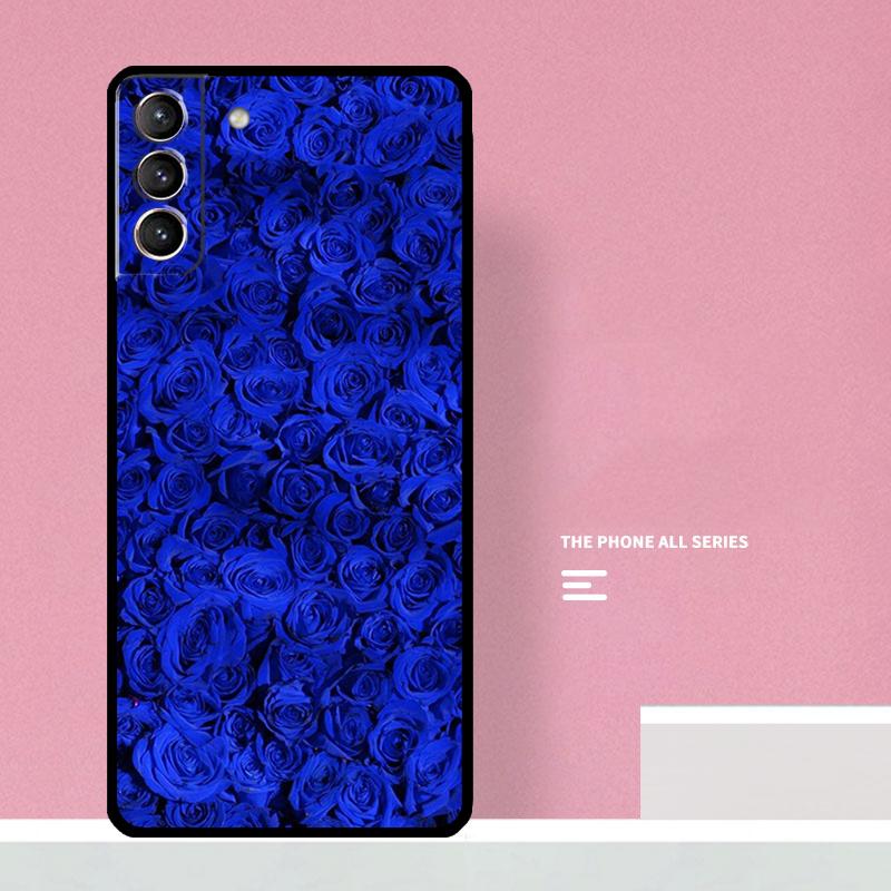Blaue Rose Kunst Handyhülle Für Samsung Galaxy S26 S25 S24 S20 S21 S22 S23 Ultra S10 Plus S25 FE Hülle Coque