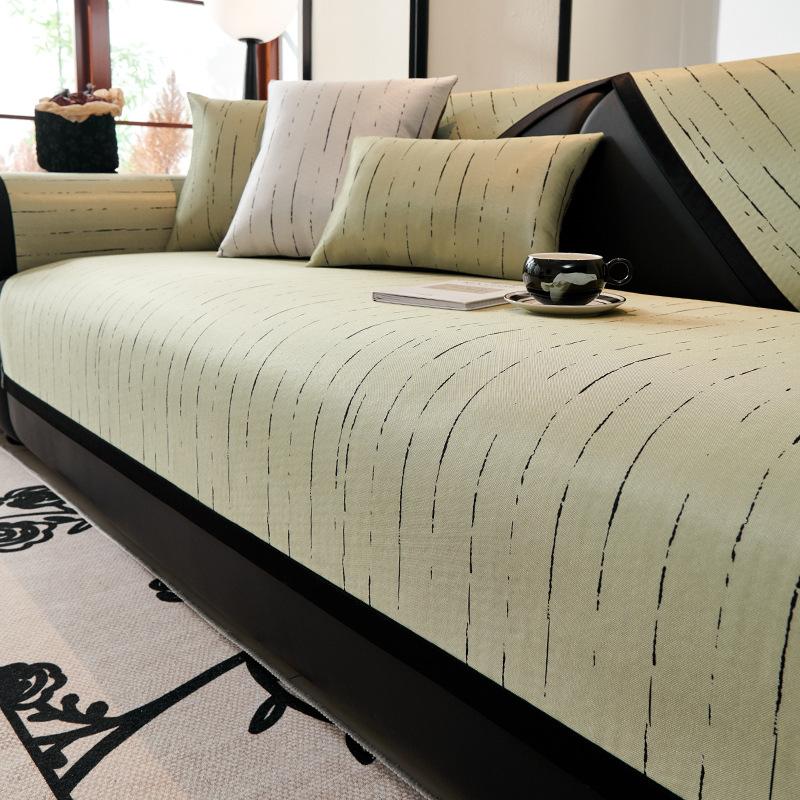 

Высококлассный диван из ледяного шелка, крутой бамбуковый коврик, легкая, роскошная и простая подушка, летняя летняя ткань для чехла на диван 70*70cm