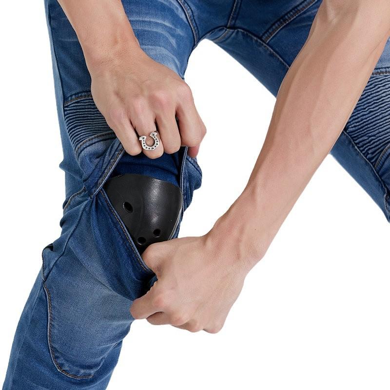 PK718 Motorcycle Riding Gear Set: Professional Protective Jeans and Pants