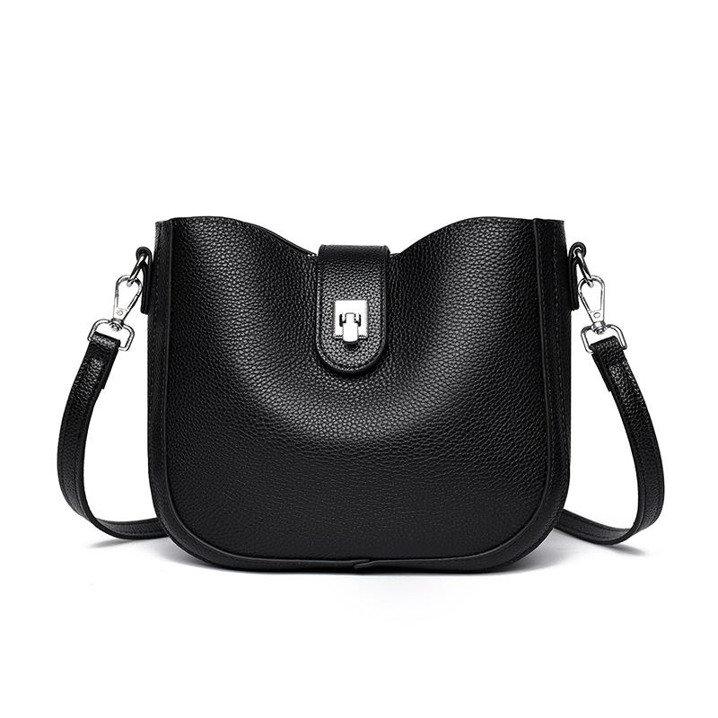 Women‘s Cowhide Genuine Leather Shoulder Bag Ladies Soft Natural Cow Leather Handbag Female Fashion Luxury Design Crossbody Bags