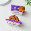Trendy Style Basketball Print Hair Claw Creative Design Football Hair Clip  Casual Wear