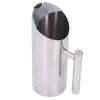 Stainless Steel Water Tie Pot Cold Drinking Pitcher with Ergonomic Handle for Home Restaurant Cafe 1L   33.8oz