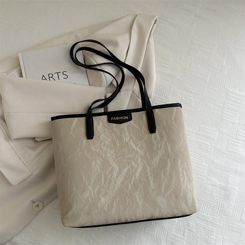 2025 New Large Capacity Retro Textured Tote Bag Versatile Premium Shoulder Bag Fashion Women's Bag