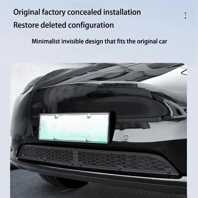 For Tesla Model 3/Y/3+ Highland 2024 Insect-proof Net ABS Segmented Front Air Inlet Protect Cover Insect Prevention Accessories