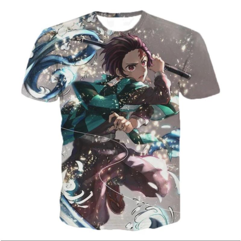 Unisex Anime Demon Slayer Short-Sleeve T-Shirt S