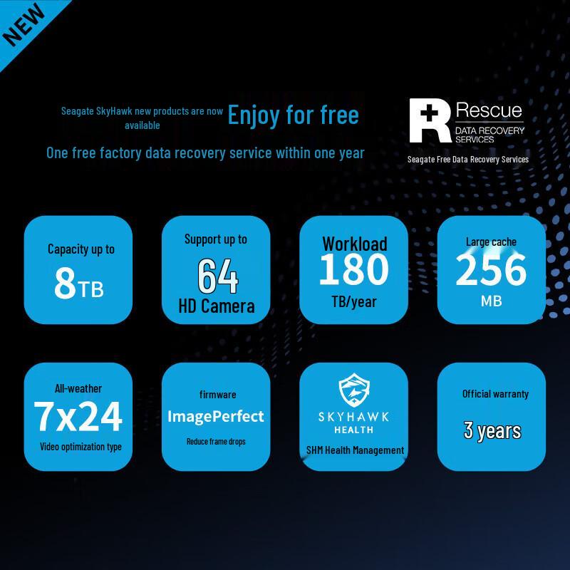 Seagate SkyHawk SATA CMR Surveillance Hard Drive