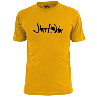 Maglietta da uomo Hendrix Signature Rock Blues Chitarrista Jimi