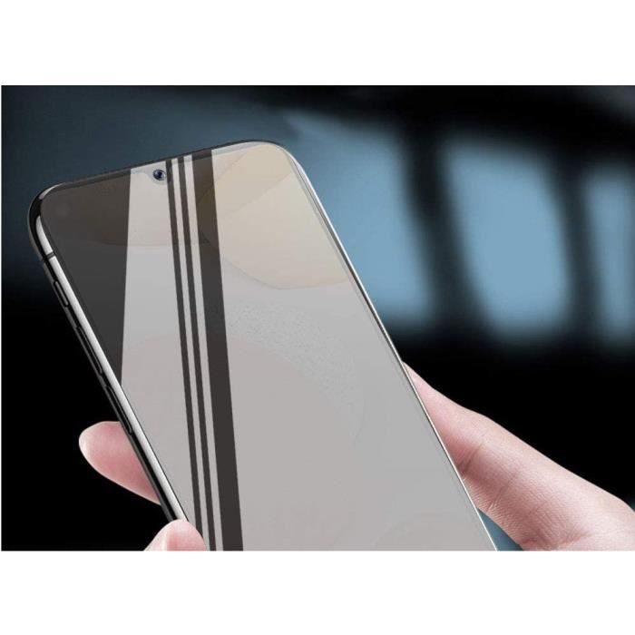 Screen Protector - PHONILLICO - Samsung Galaxy A42 - Pack 2 - Black - Anti-spy